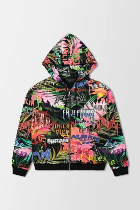 Philipp Plein Black Jungle Rock Hoodie